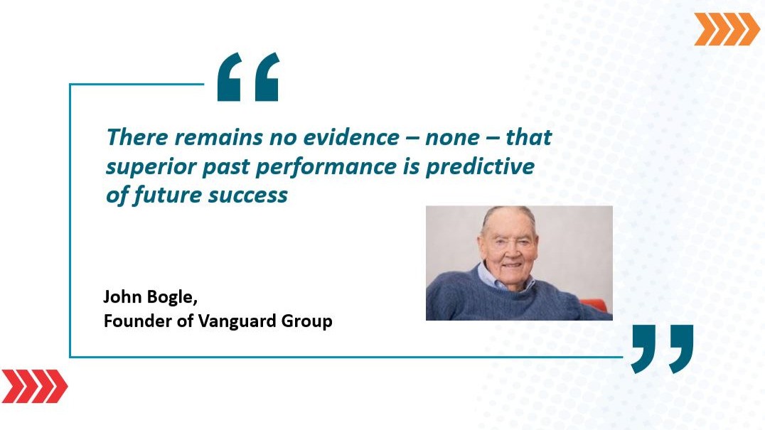 Bogle says you shouldn’t use past AGGREGATE returns to pick funds